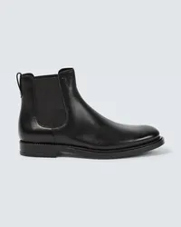 TOD'S Chelsea Boots aus Leder Schwarz