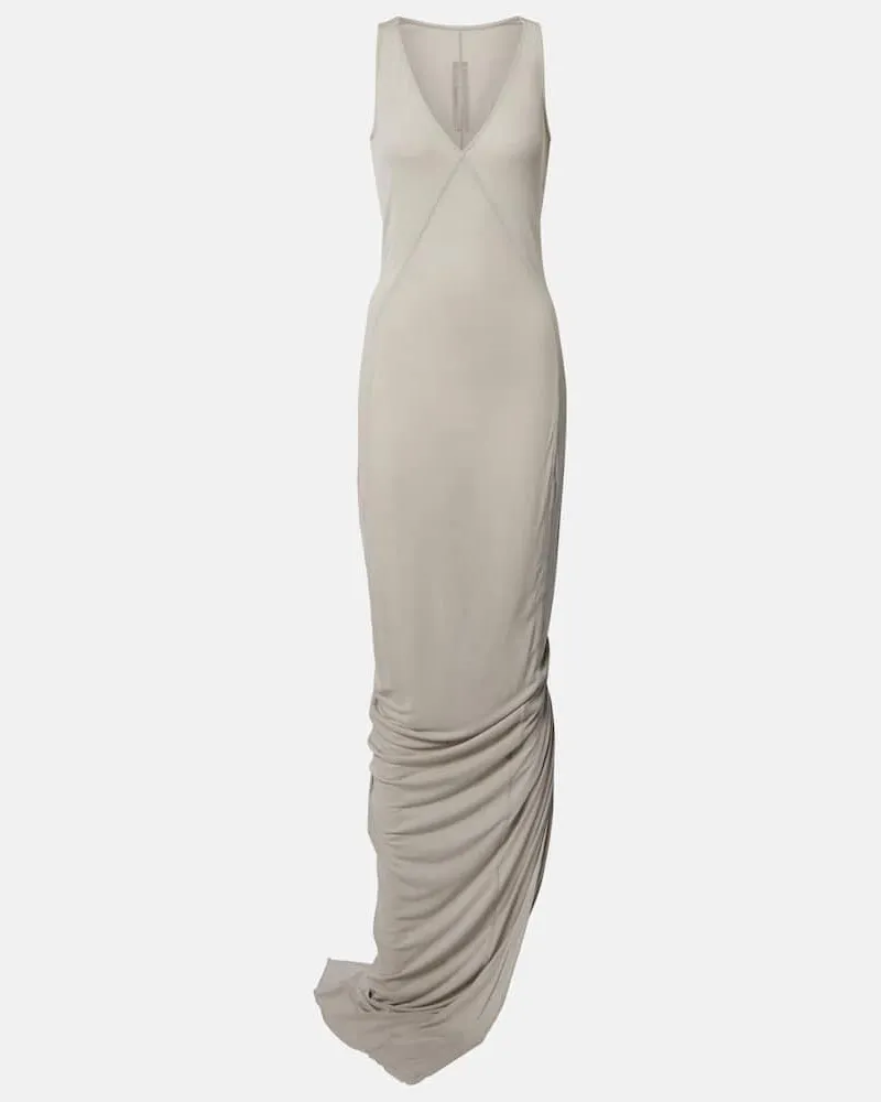 Rick Owens Maxikleid aus Jersey Grau