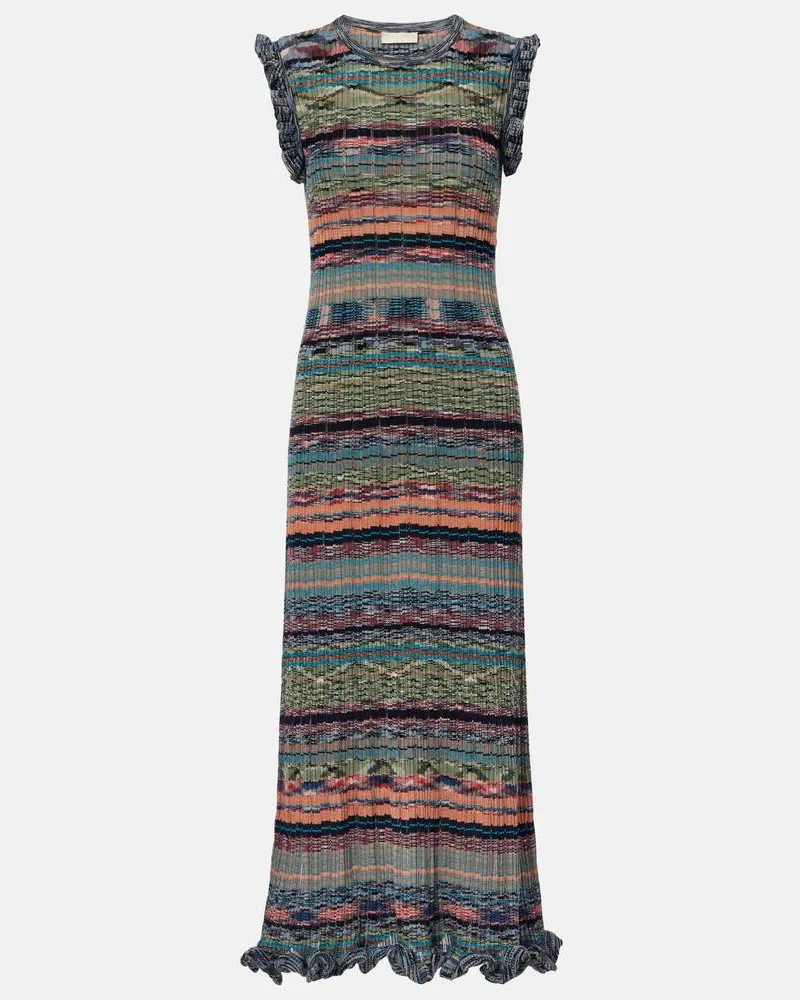 Ulla Johnson Midikleid Ajak Multicolor