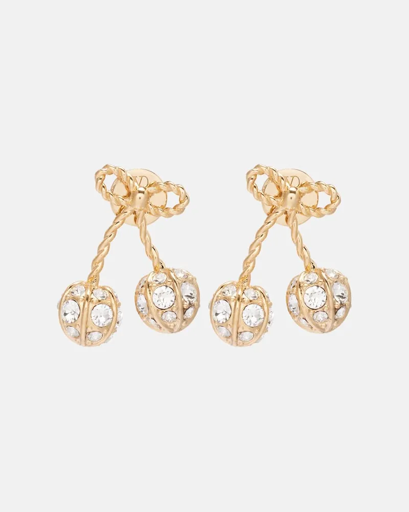 Valentino Garavani Ohrringe Chez mit Swarovski®-Kristallen Gold