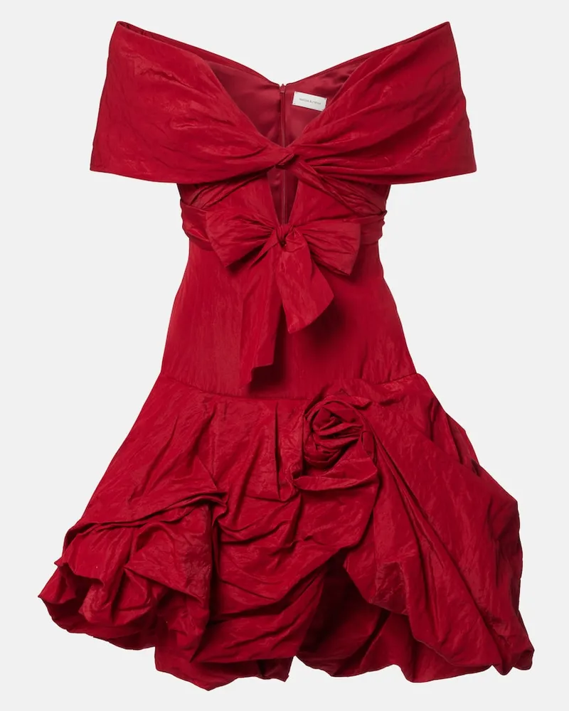 Magda Butrym Minikleid aus Taft Rot