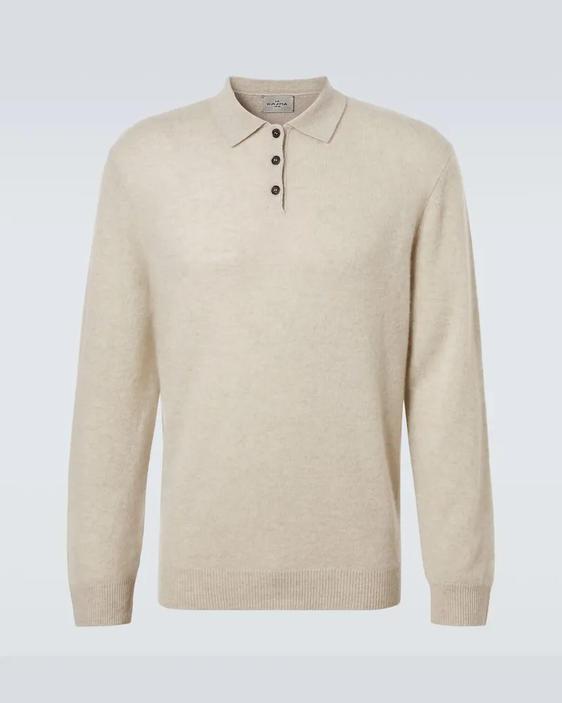 Le Kasha 1918 Polopullover Crete aus Kaschmir Beige