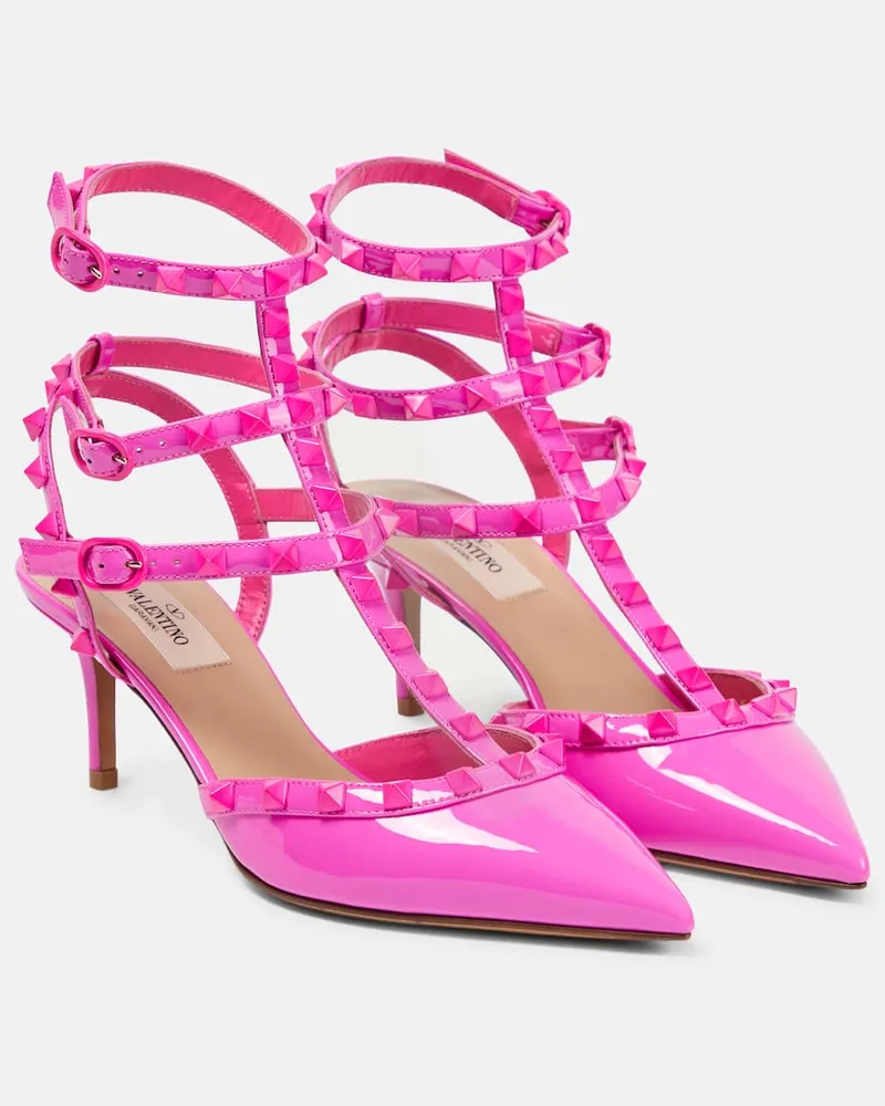 Valentino Garavani Pumps Rockstud 65 aus Lackleder Rosa