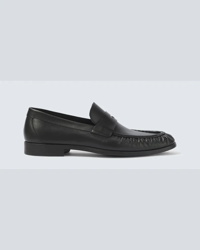 Magnanni Loafers aus Leder Schwarz