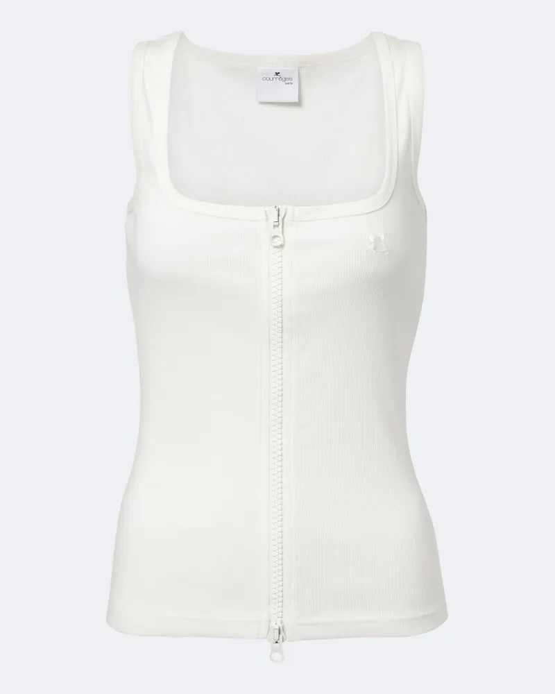Courrèges Courrèges Tanktop aus Baumwolle Weiß