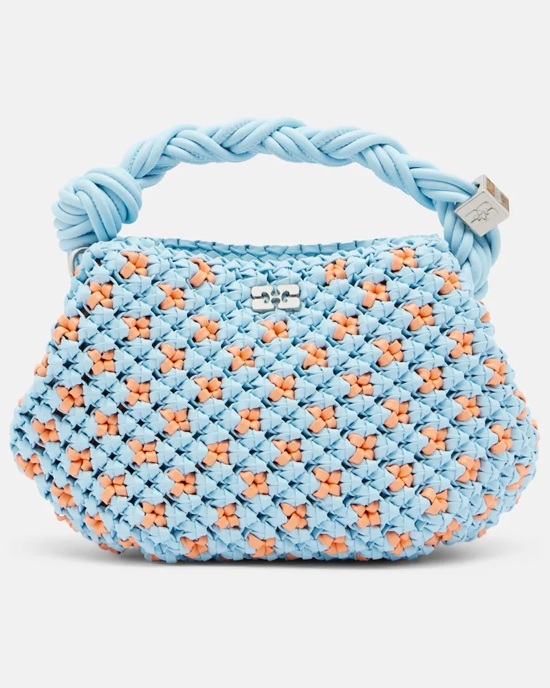 Ganni Tote Bou Mini Blau