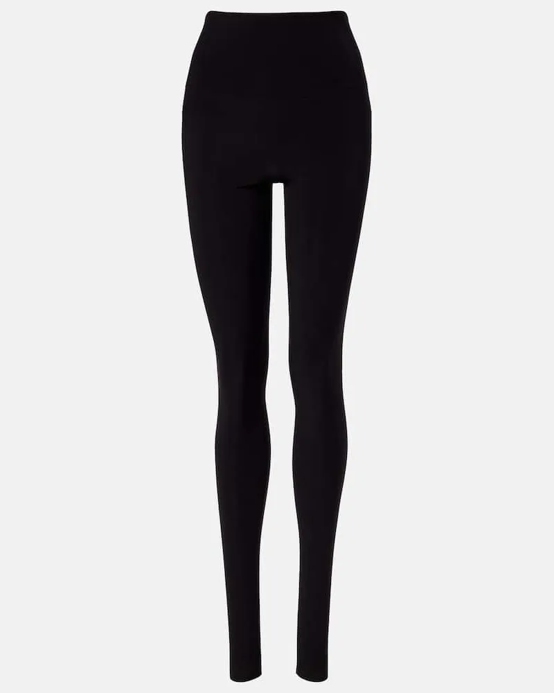 Norma Kamali High-Rise Leggings Schwarz