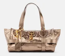 Chloé Tote Bag Kerala 25 Large aus Metallic-Leder