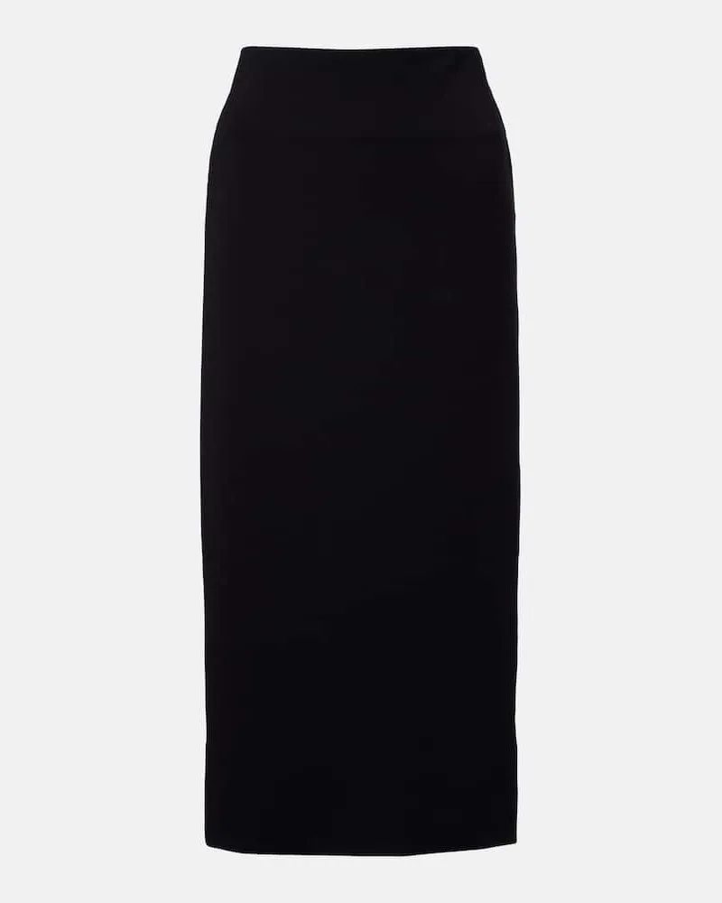 Jil Sander Mid-Rise-Bleistiftrock Schwarz