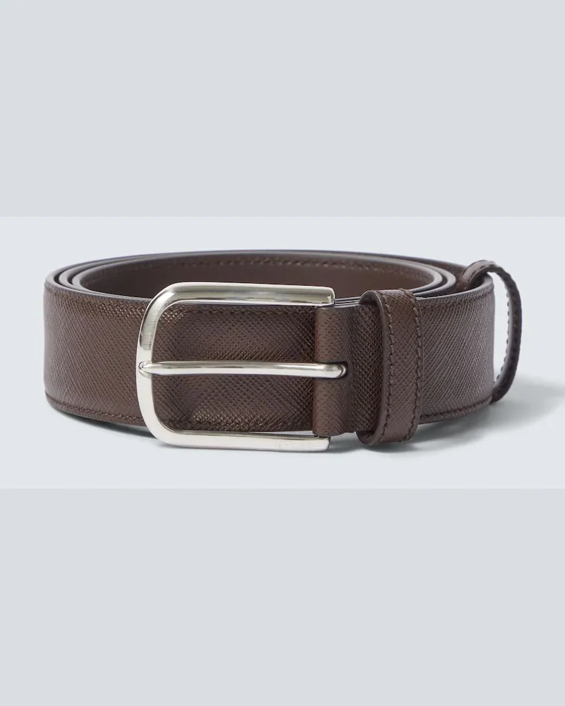 Prada Gürtel aus Saffiano-Leder Braun