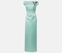 Off-Shoulder-Robe aus Duchesse-Satin