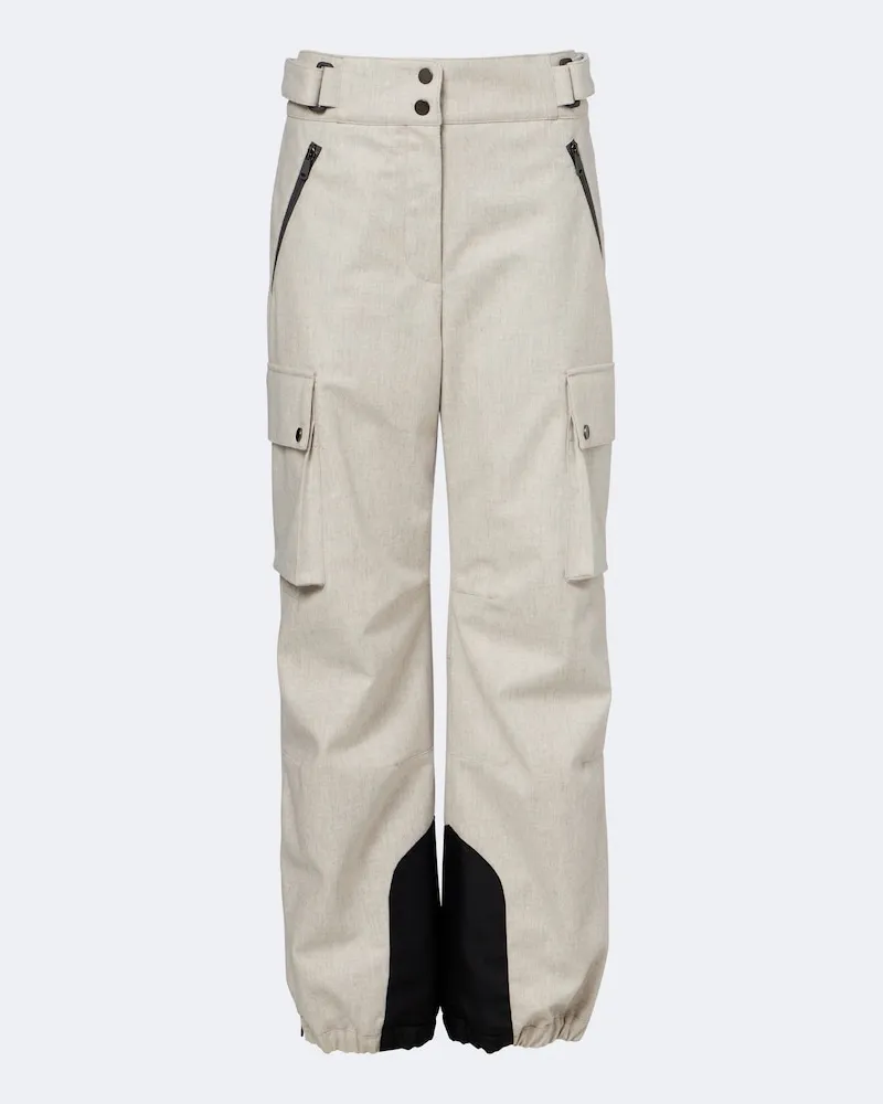 Brunello Cucinelli Skihose aus Schurwolle Beige