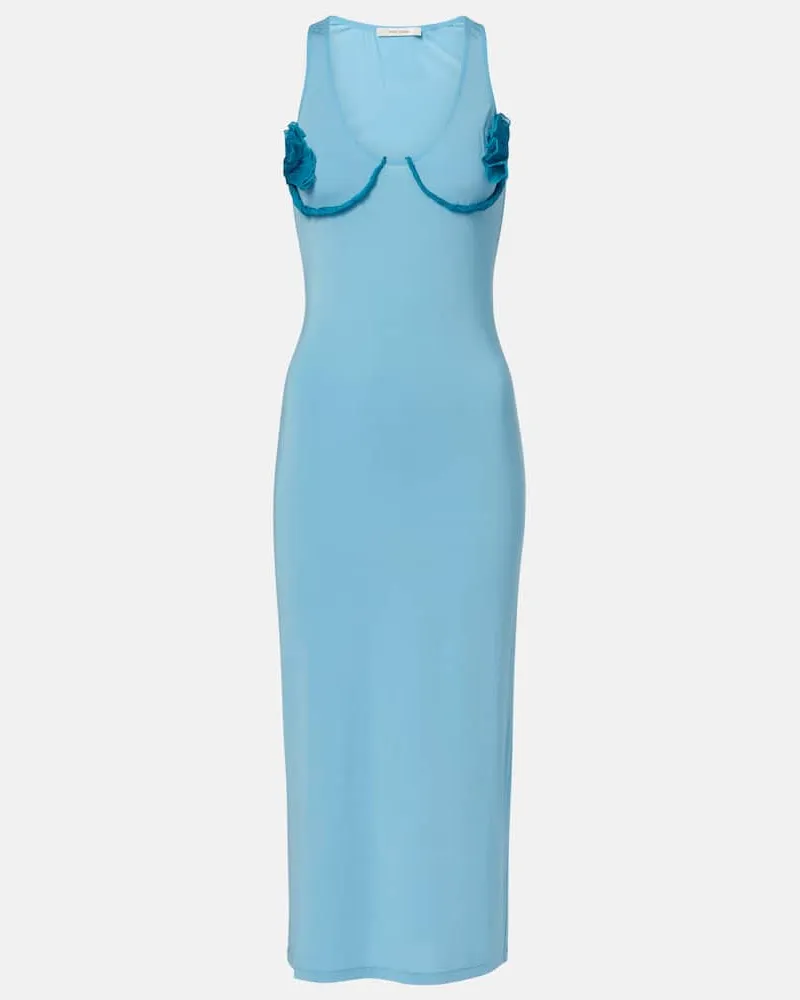 Nensi Dojaka Midikleid Cosimina Blau