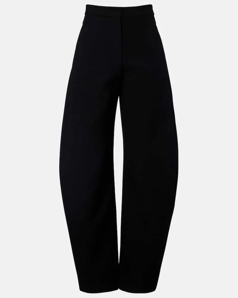 Alaïa Alaïa Hose aus einem Wollgemisch Schwarz
