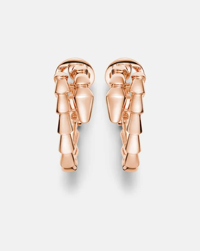 Bulgari Ohrringe Serpenti Viper aus 18kt Roségold Rosa