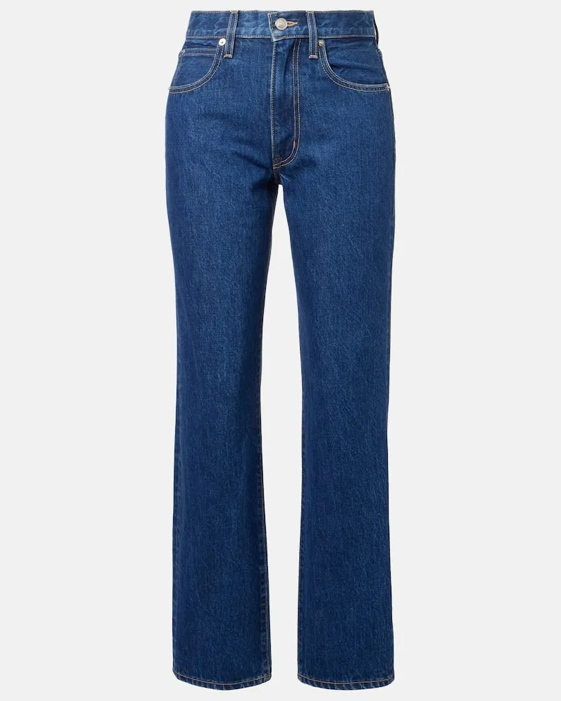 SLVRLAKE High-Rise Straight Jeans Sophie Blau