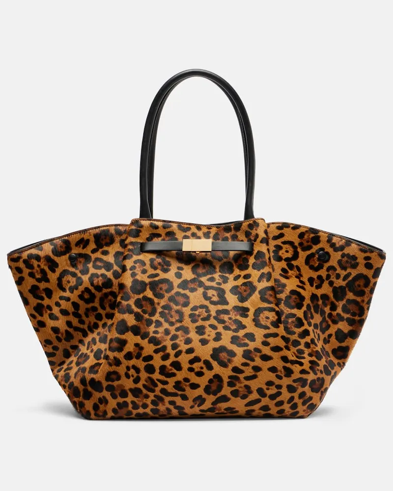 DeMELLIER Tote Bag New York aus Kalbshaar Braun