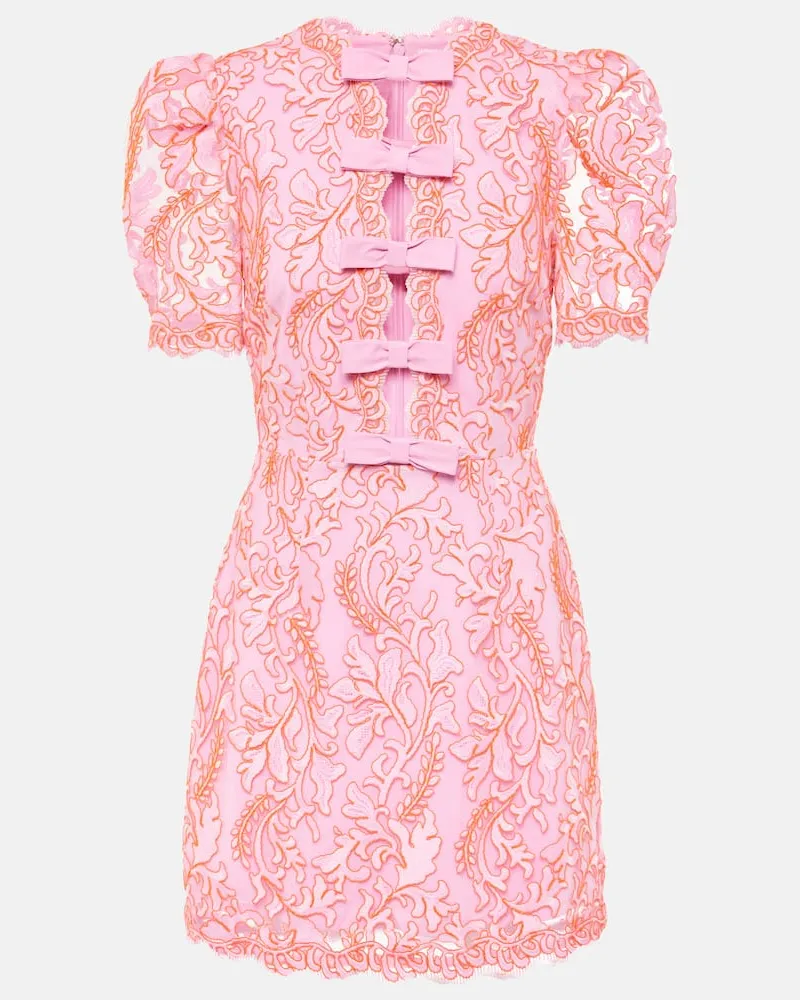 Rebecca Vallance Minikleid Maribella aus Spitze Rosa