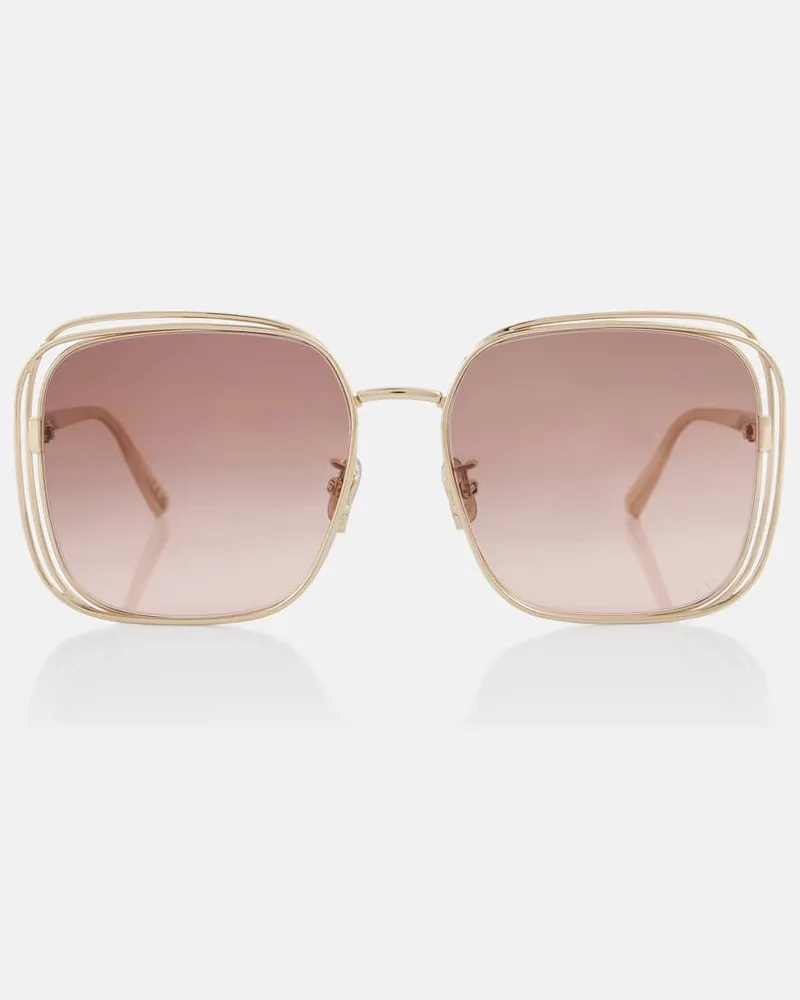 Dior Eckige Sonnenbrille Fildior S1U Rosa