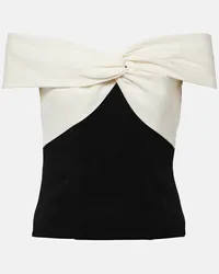 Roland Mouret Top aus Cady Weiss