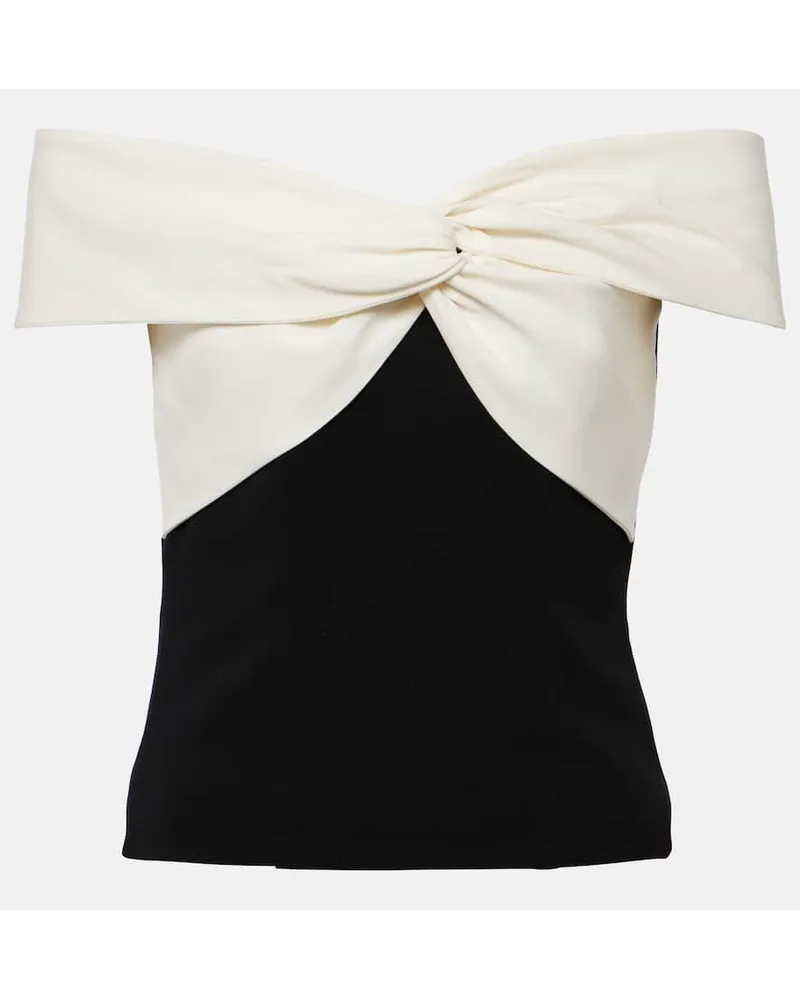 Roland Mouret Top aus Cady Weiss