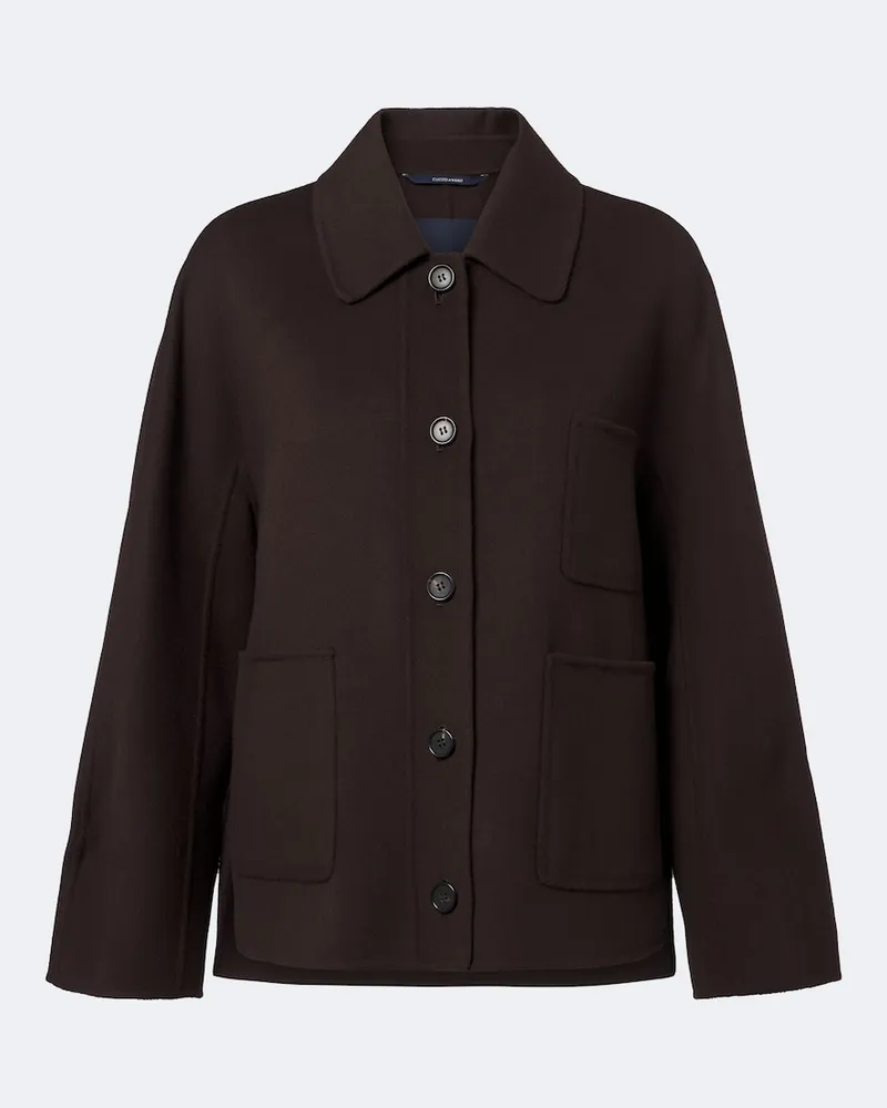 Max Mara Jacke aus Schurwolle Braun
