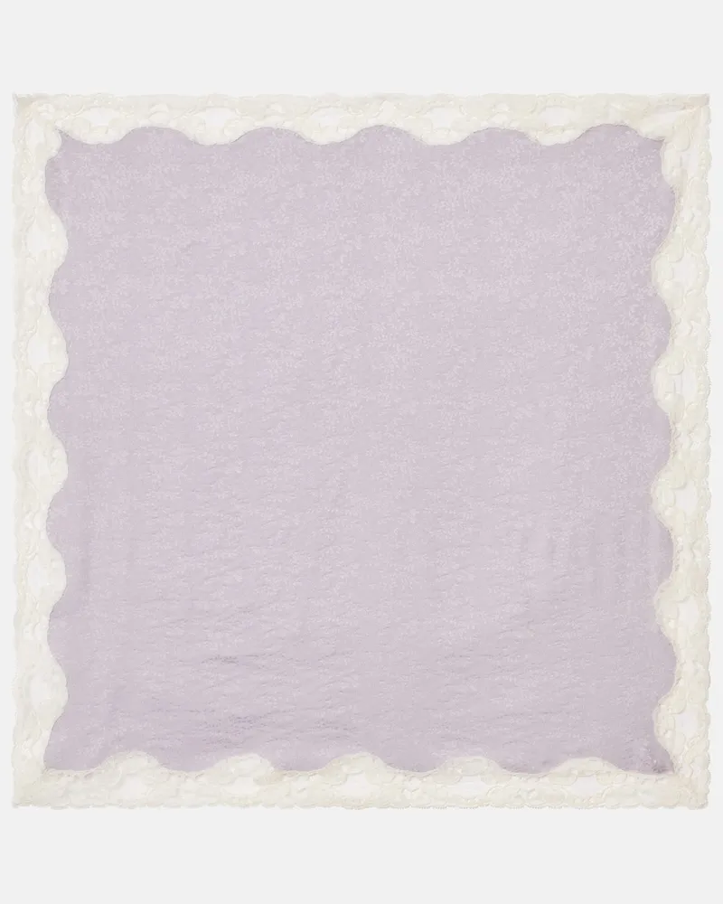 Chloé Chloé Tuch aus Seiden-Jacquard Violett