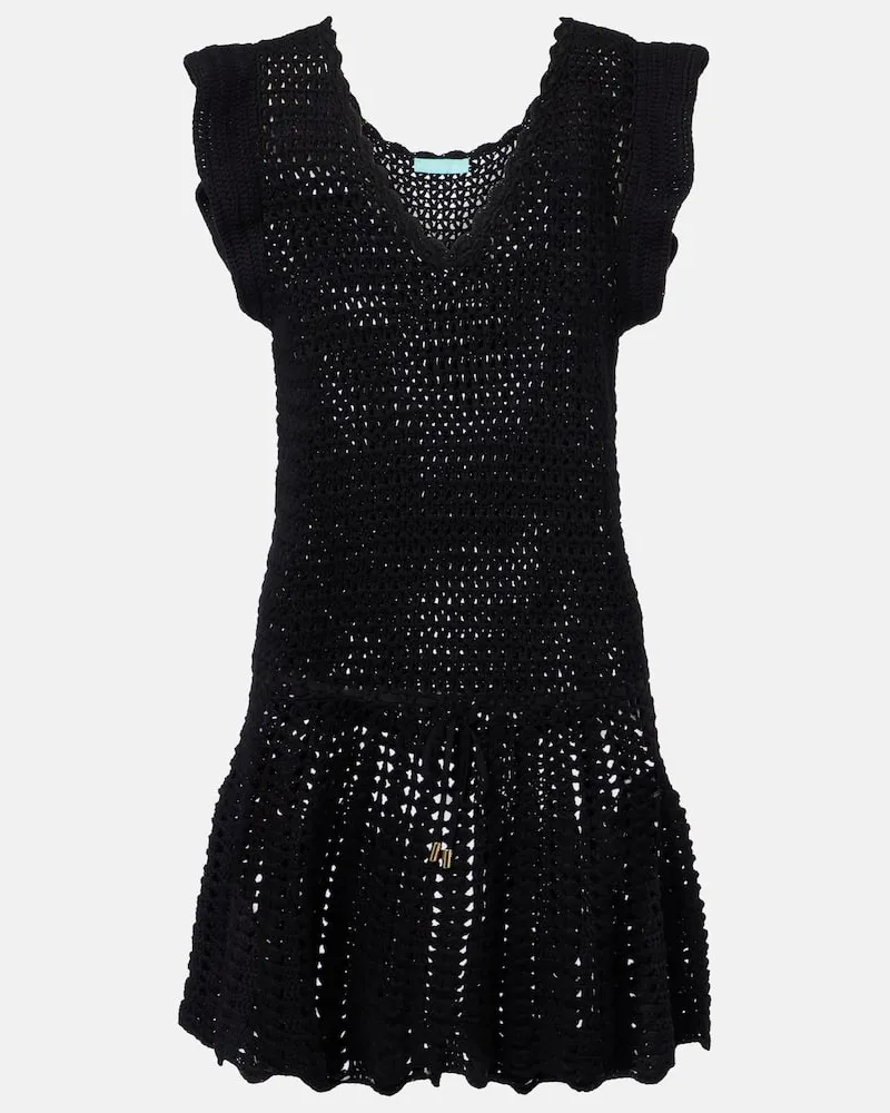 Melissa Odabash Minikleid Bailey aus Baumwolle Schwarz