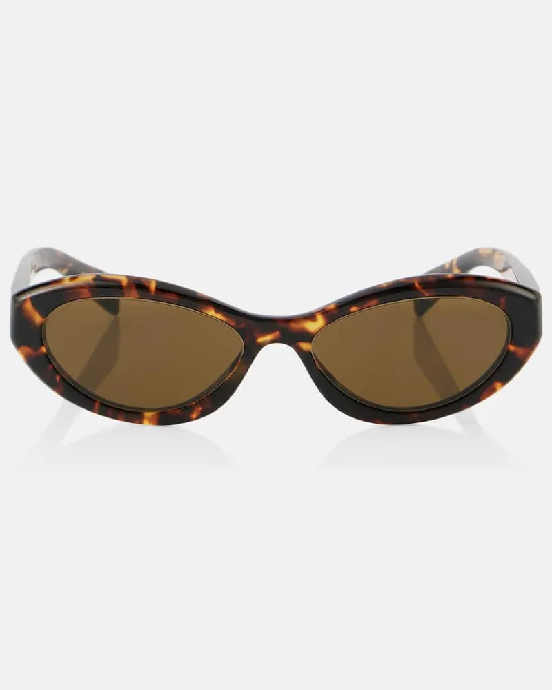 Prada Cat-Eye-Sonnenbrille Symbole Braun