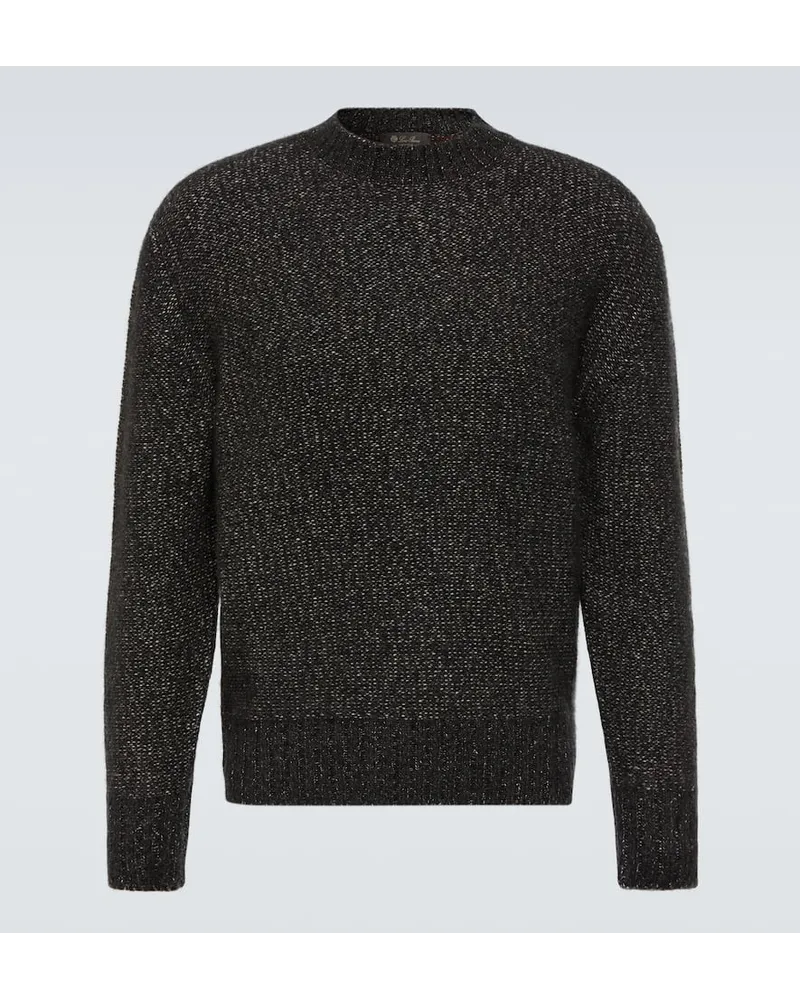 Loro Piana Pullover aus einem Baumwollgemisch Grau