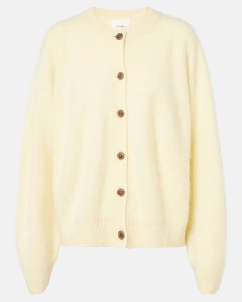 Lisa Yang Cardigan Melba aus Kaschmir Gelb