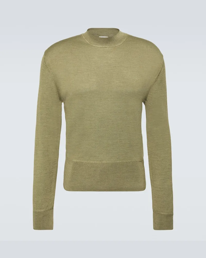 Christophe Lemaire Pullover aus einem Wollgemisch Grün