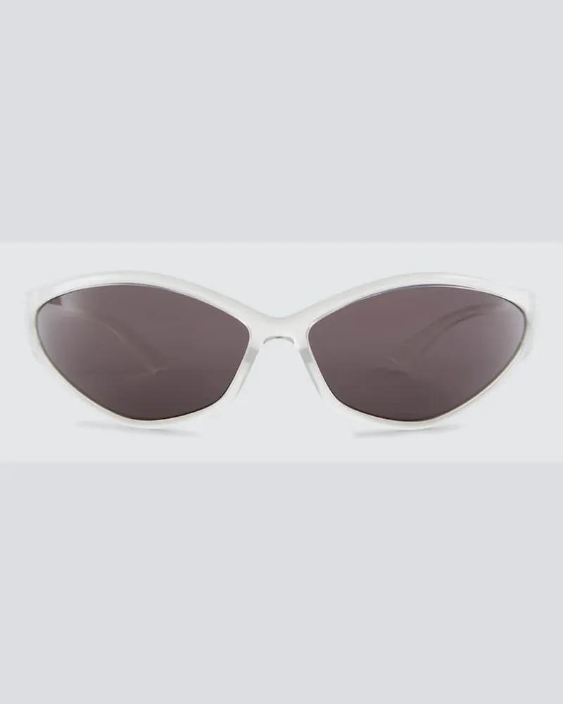 Balenciaga Ovale Sonnenbrille 90s Grau