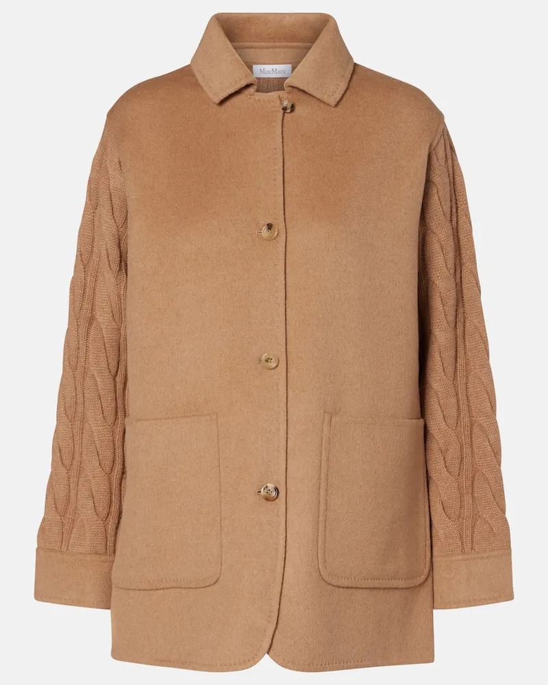 Max Mara Mantel Tacco aus Kamelhaar Beige