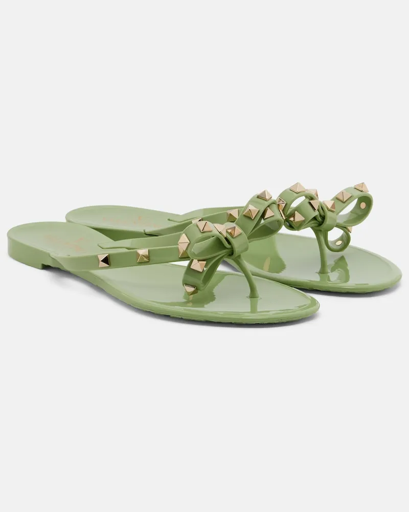 Valentino Garavani Sandalen Rockstud Grün