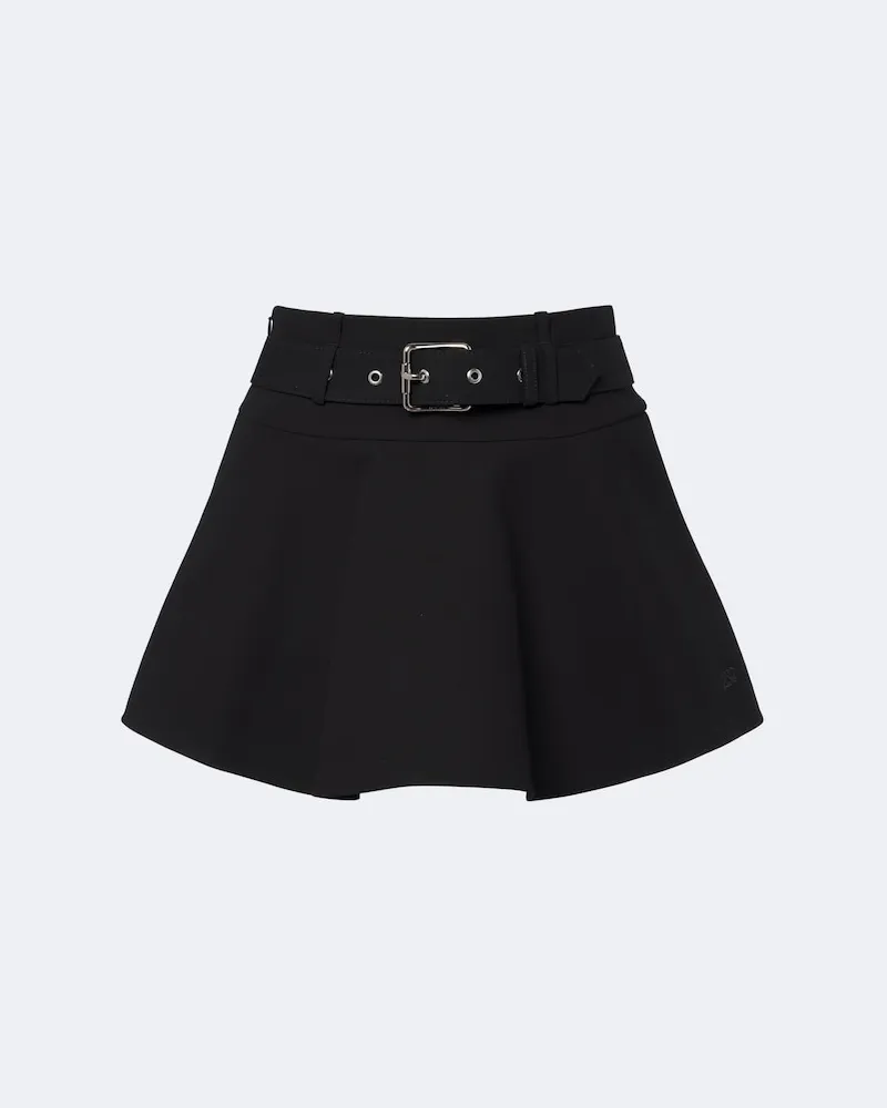 Loewe Minirock aus Baumwolle Schwarz