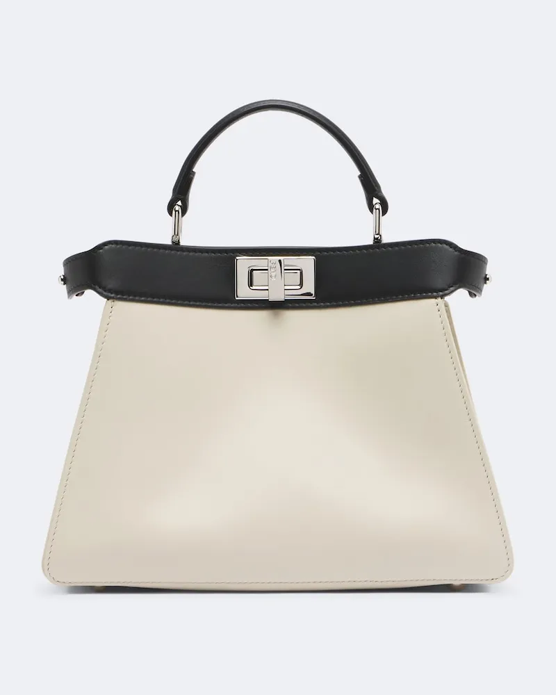 Fendi Henkeltasche Peekaboo® ISeeU Small aus Leder Beige