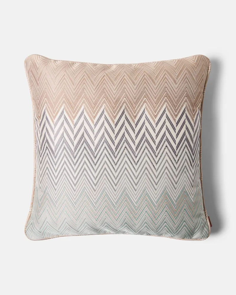 Missoni Kissen Raffiabastia Zigzag Beige