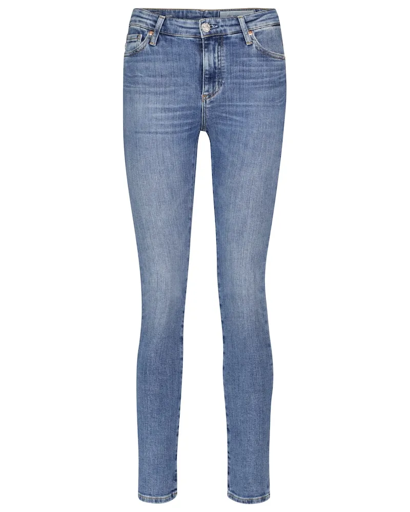 Adriano Goldschmied High-Rise Slim Jeans Mari Blau
