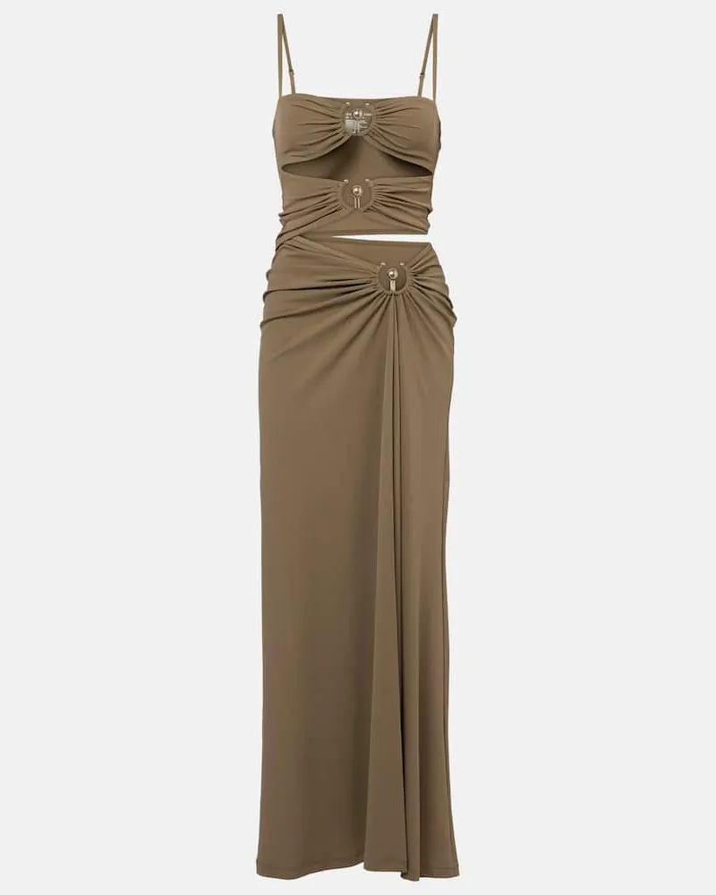 Christopher Esber Maxikleid Orbit Grün