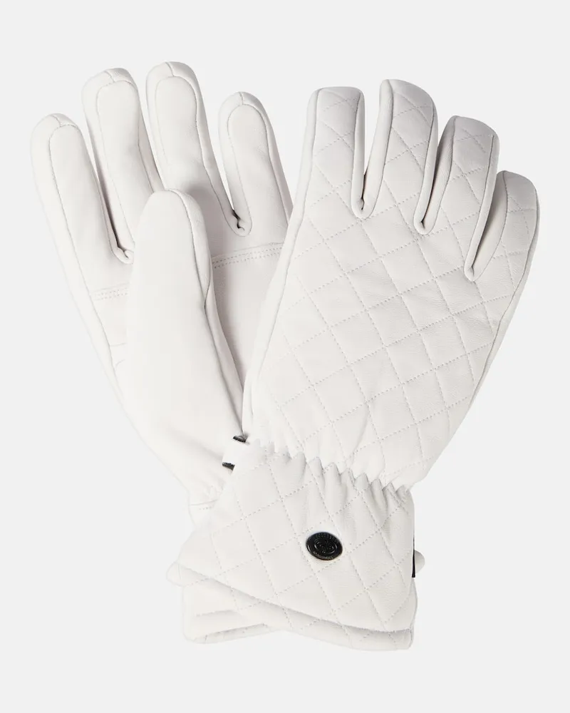 GOLDBERGH Skihandschuhe Nishi aus Leder Weiß