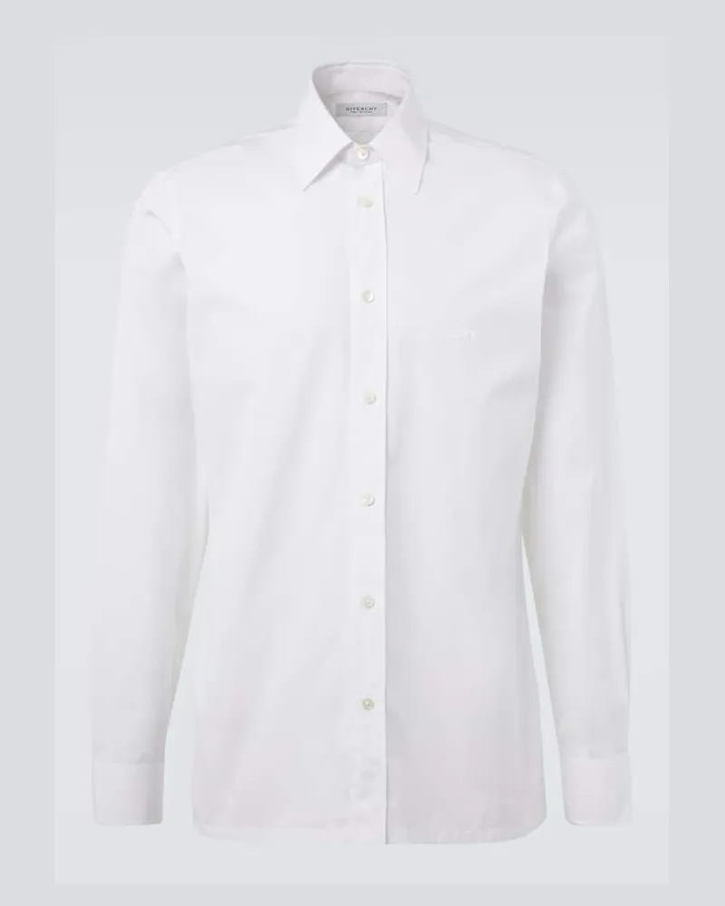 Givenchy Hemd aus Baumwollpopeline Weiß