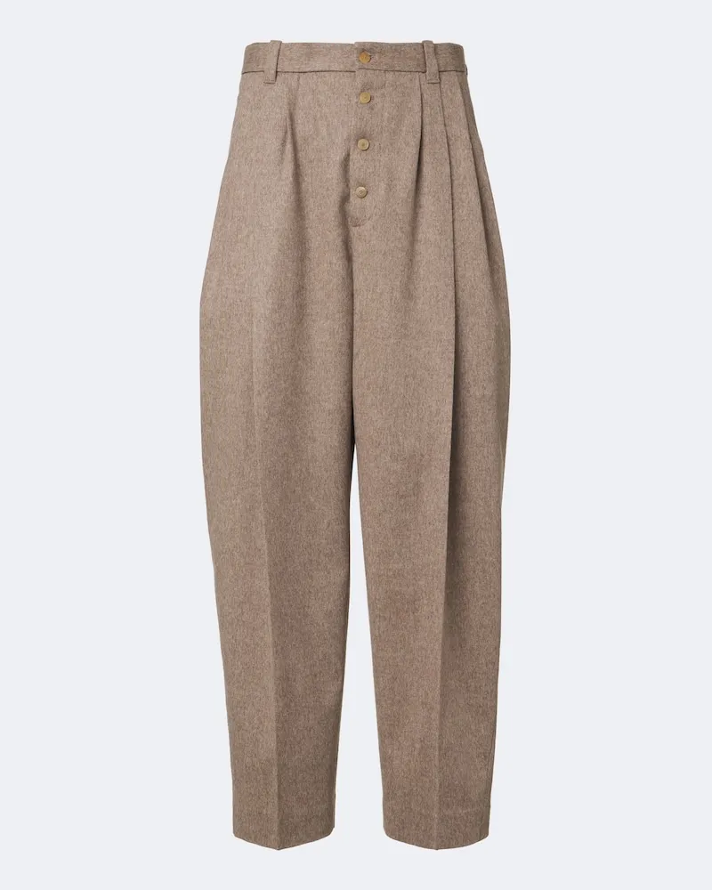 Jacquemus Gerade Hose Fernando aus Schurwolle Beige