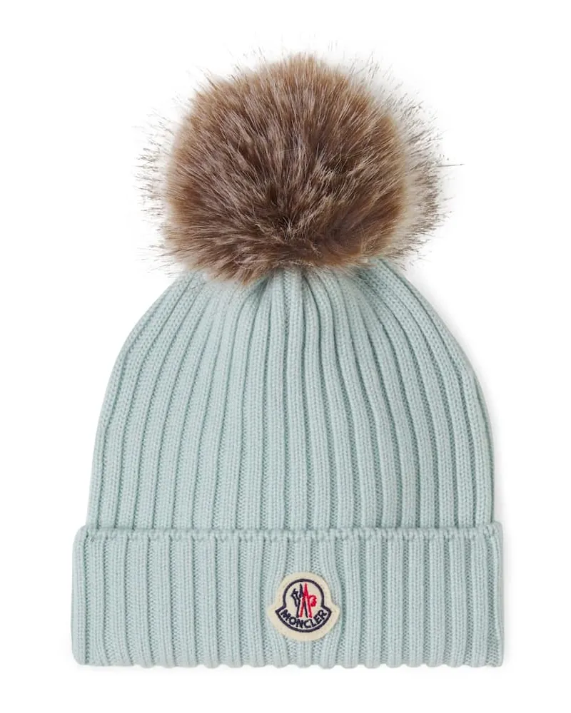 Moncler Mütze aus Schurwolle Grau