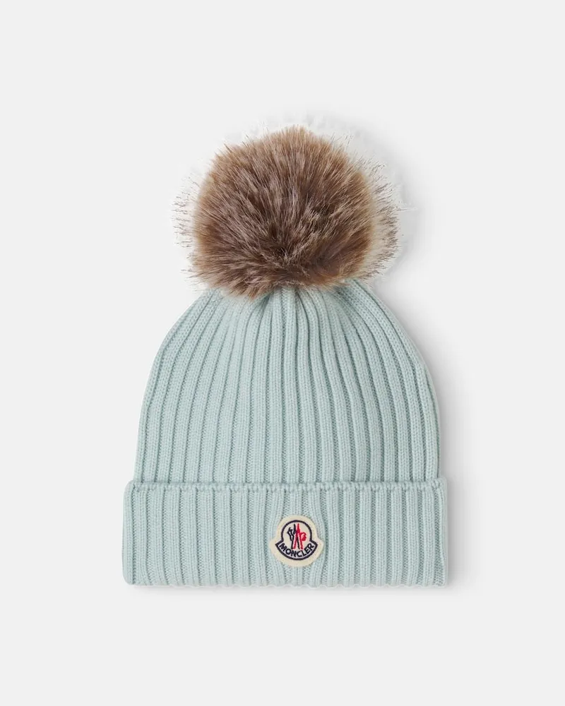 Moncler Mütze aus Schurwolle Grau