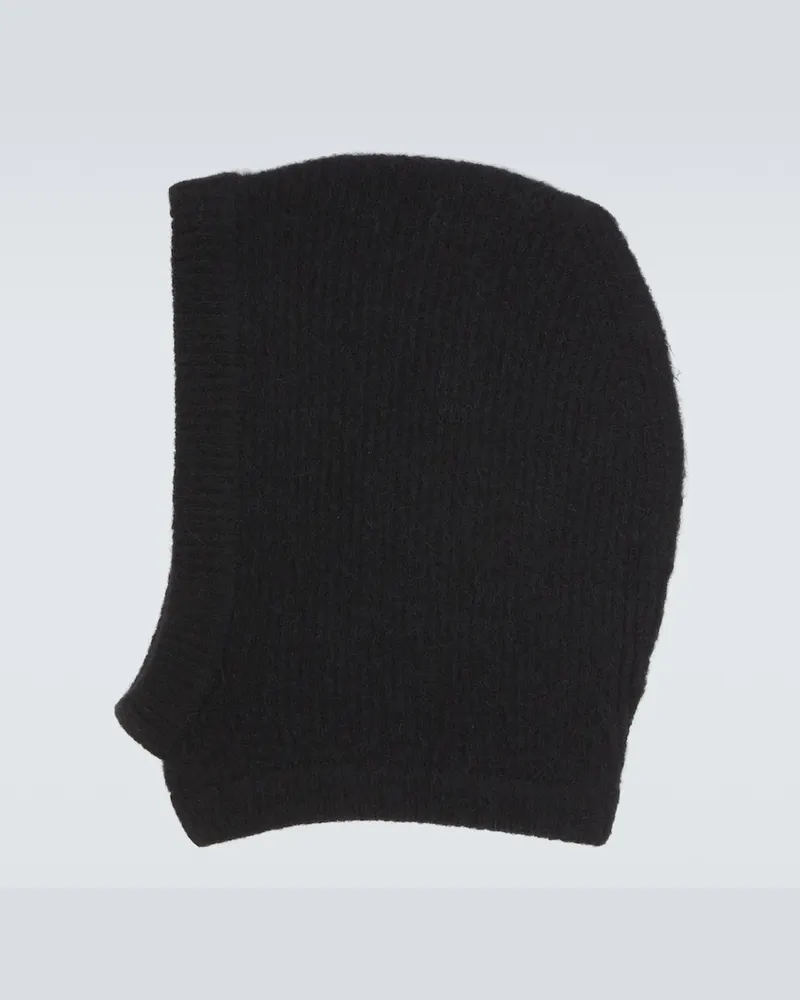 Rick Owens Kapuze aus Alpakawolle und Wolle Schwarz