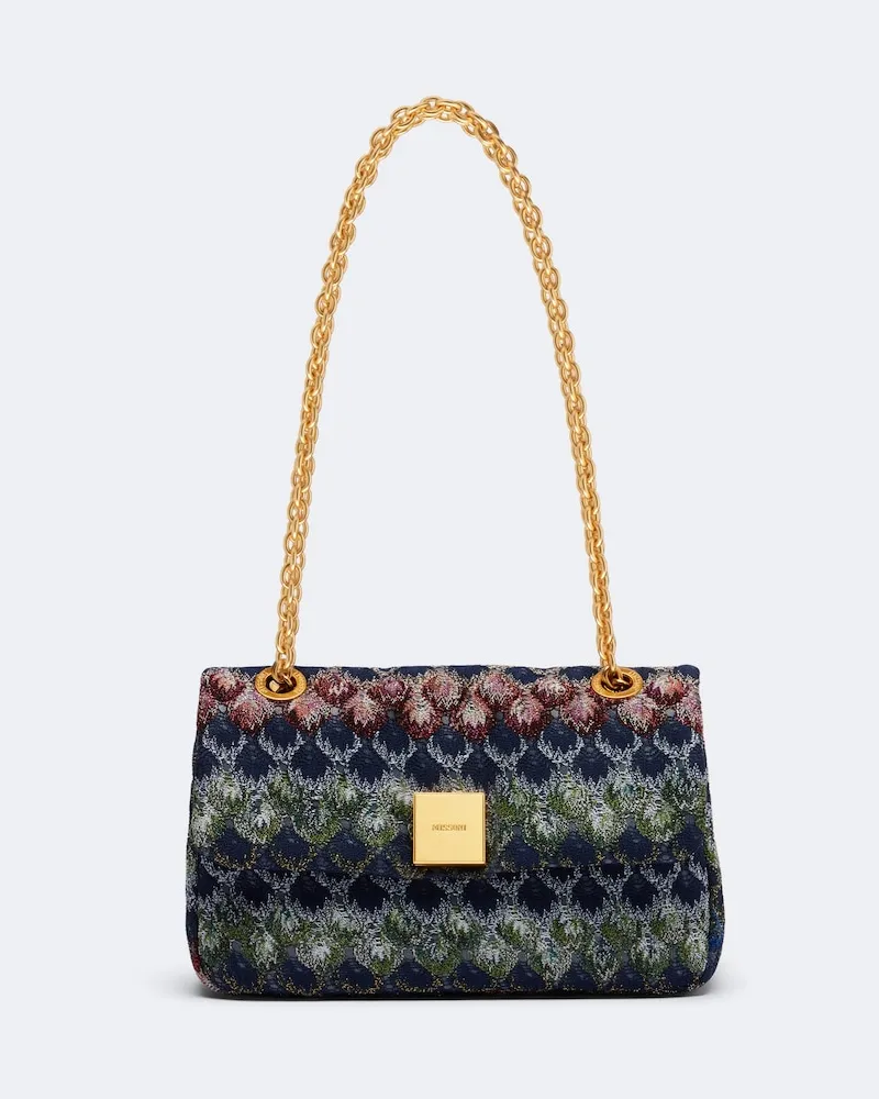 Missoni Schultertasche Dark Minibutton Small Multicolor