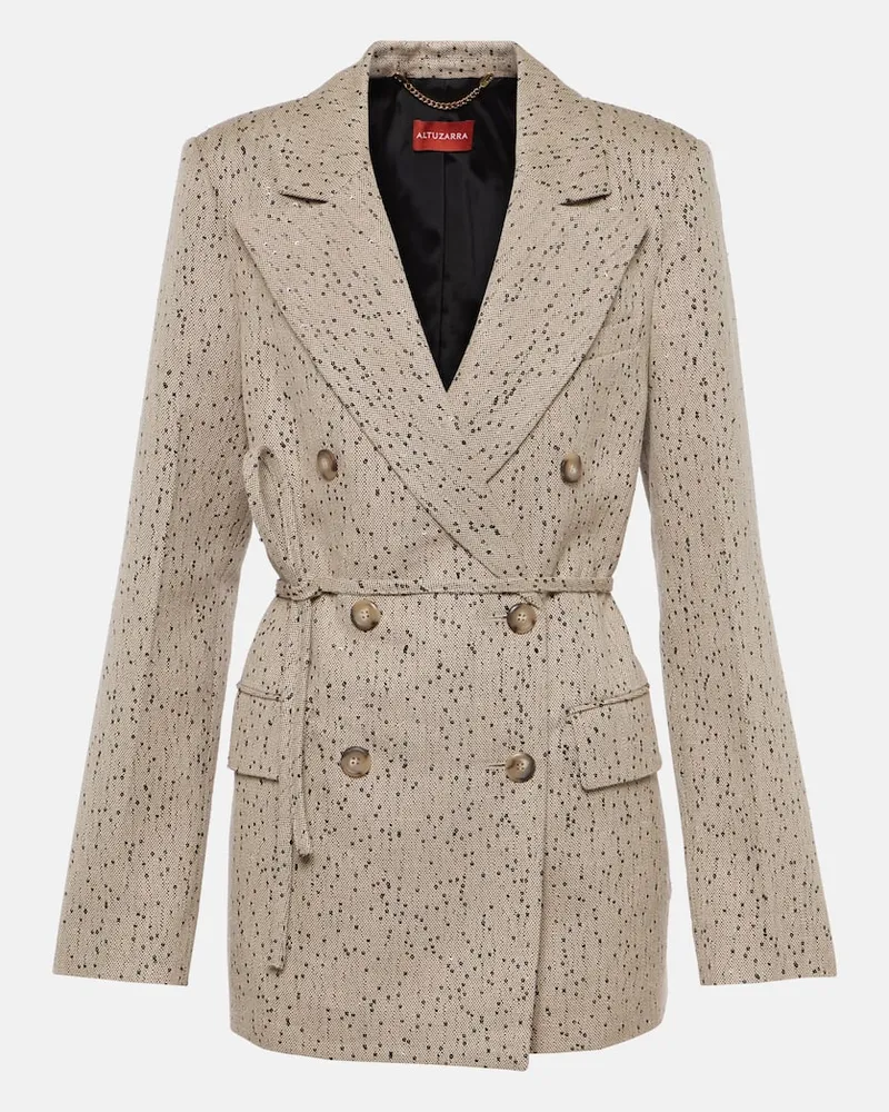 Altuzarra Blazer Hattson aus Tweed Neutral