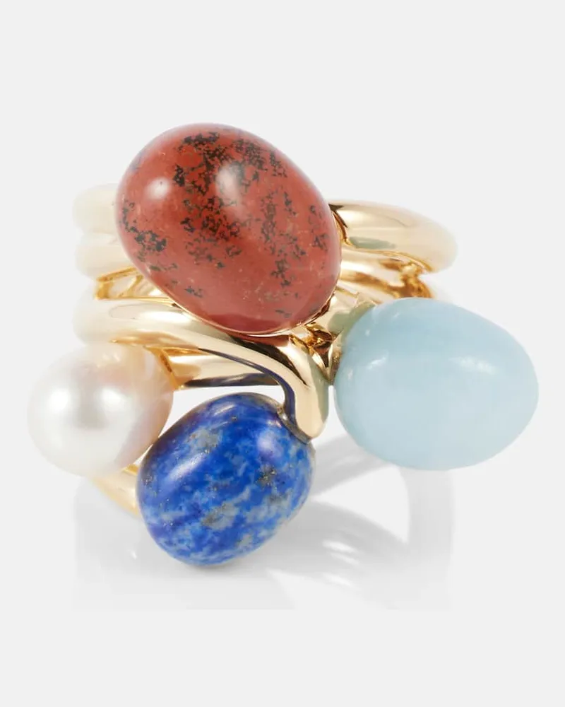 Zimmermann Ring Mellow mit Edelsteinen Gold