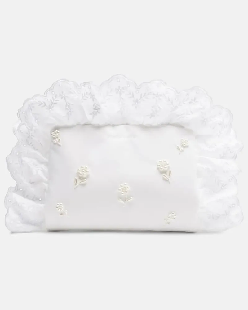 Simone Rocha Verzierte Clutch Pillowcase Weiß